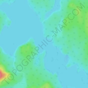 Topografische Karte Lac Bouteroue, Höhe, Relief