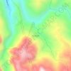 Topografische Karte Río Hondo, Höhe, Relief