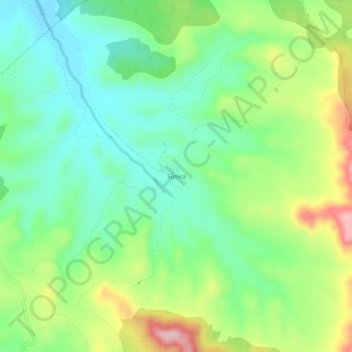 Topografische Karte Sotoca, Höhe, Relief