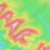 Topografische Karte щель Кирилловская, Höhe, Relief
