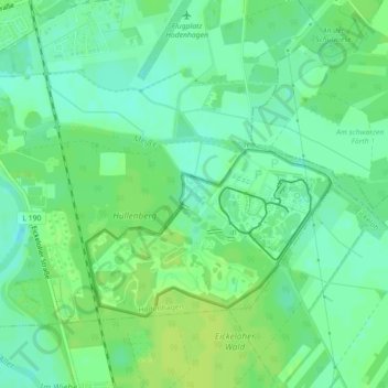 Topografische Karte Masai Mara, Höhe, Relief