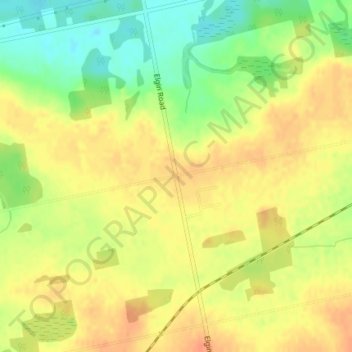 Topografische Karte Mossley, Höhe, Relief
