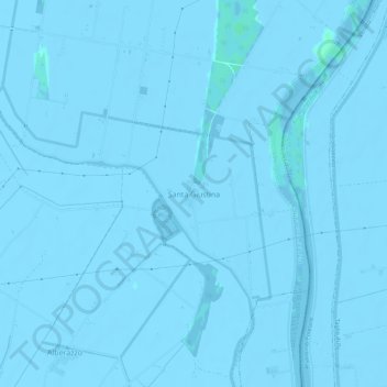 Topografische Karte Santa Giustina, Höhe, Relief