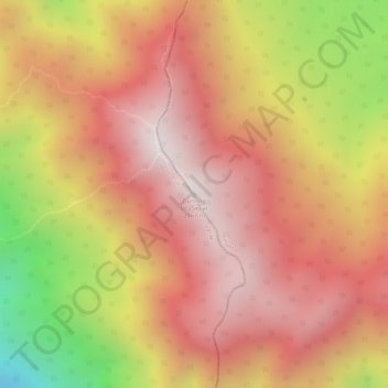 Topografische Karte Gunung Ulu Sepat, Höhe, Relief