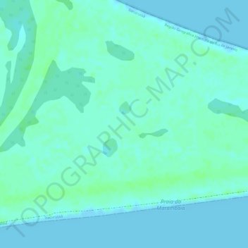 Topografische Karte Restinga da Marambaia, Höhe, Relief