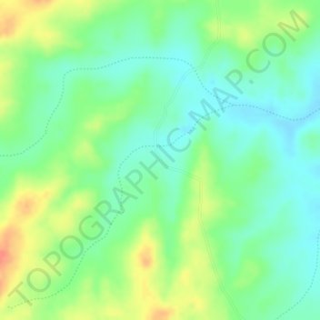 Topografische Karte Feijão, Höhe, Relief