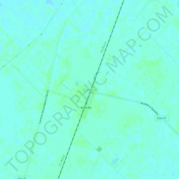 Topografische Karte Gorchs, Höhe, Relief