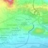 Topografische Karte Perumahan Griya Mustika Jati, Höhe, Relief