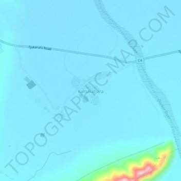Topografische Karte Kaltukatjara, Höhe, Relief