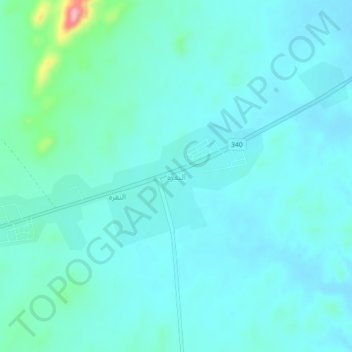 Topografische Karte النقرة, Höhe, Relief