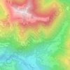 Topografische Karte Alpe Corina, Höhe, Relief