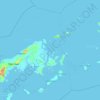 Topografische Karte Tonkain Islands, Höhe, Relief