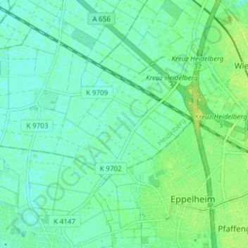 Topografische Karte Hessenhöfe, Höhe, Relief