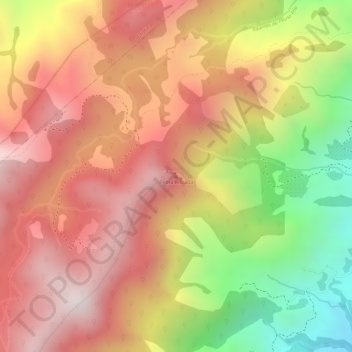 Topografische Karte Pedra Riscada, Höhe, Relief