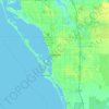 Topografische Karte Sarasota, Höhe, Relief