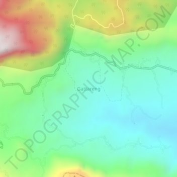 Topografische Karte Gattareng, Höhe, Relief