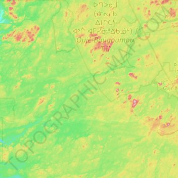 Topografische Karte Île Trailer, Höhe, Relief