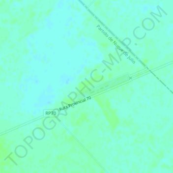 Topografische Karte Ramón J. Neild, Höhe, Relief