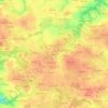 Topografische Karte Keromnes, Höhe, Relief