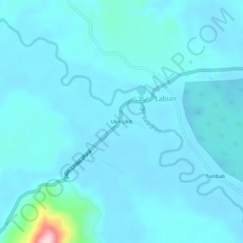Topografische Karte Ukit-Ukit, Höhe, Relief