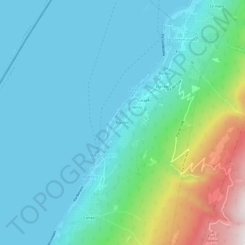 Topografische Karte Boccino, Höhe, Relief
