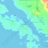 Topografische Karte Ucluelet, Höhe, Relief