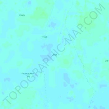 Topografische Karte Lirios, Höhe, Relief