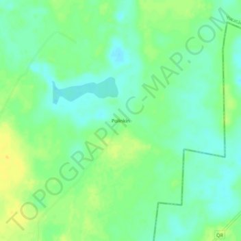 Topografische Karte Polinkín, Höhe, Relief