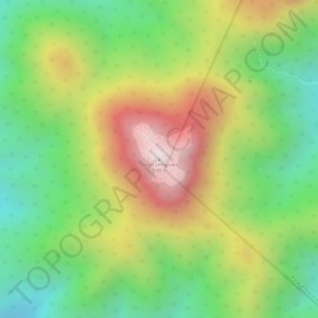 Topografische Karte Cerro Zempoala, Höhe, Relief