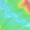 Topografische Karte урочище Папоротный Хутор, Höhe, Relief