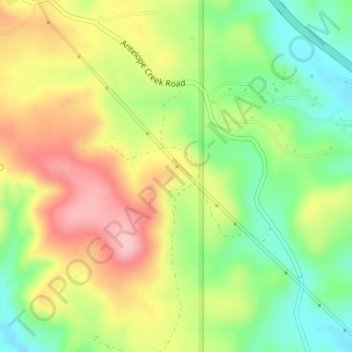 Topografische Karte Ocotillo, Höhe, Relief