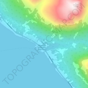 Topografische Karte Dálusvággi - Olderdalen - Talosvankka, Höhe, Relief