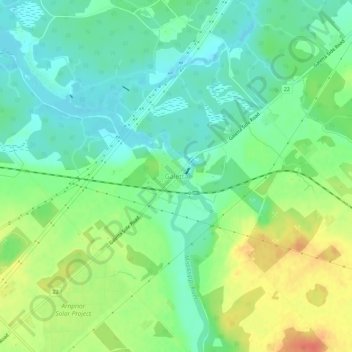 Topografische Karte Galetta, Höhe, Relief