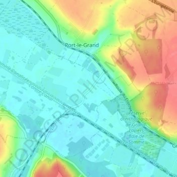 Topografische Karte Petit Port, Höhe, Relief