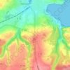 Topografische Karte La Lande Blanche, Höhe, Relief