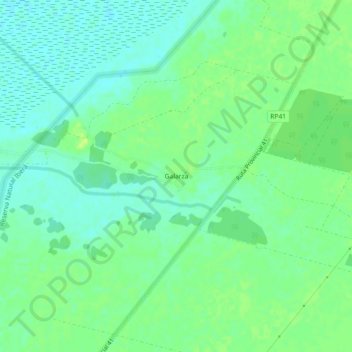 Topografische Karte Galarza, Höhe, Relief