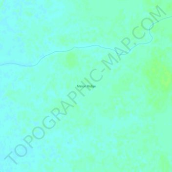 Topografische Karte Melon Ridge, Höhe, Relief