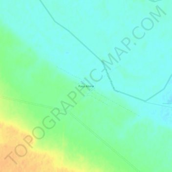 Topografische Karte Paso Alsina, Höhe, Relief