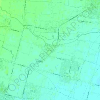 Topografische Karte Stigliano, Höhe, Relief