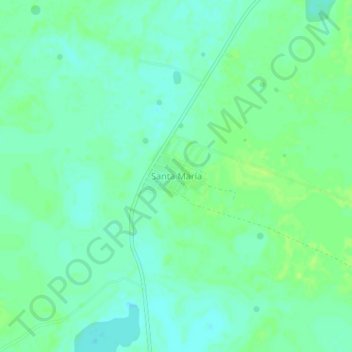 Topografische Karte Santa María, Höhe, Relief