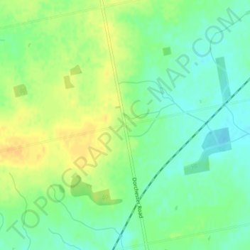 Topografische Karte Gladstone, Höhe, Relief