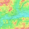 Topografische Karte City of London, Höhe, Relief