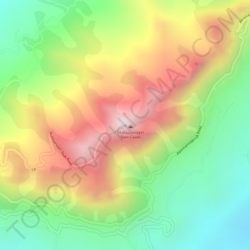 Topografische Karte Mullayyanagiri, Höhe, Relief