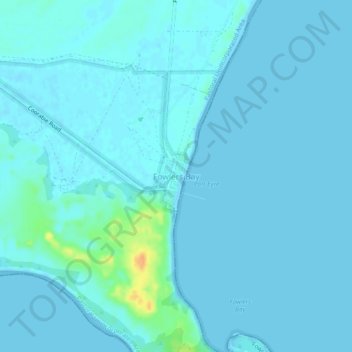 Topografische Karte Fowlers Bay, Höhe, Relief
