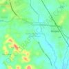 Topografische Karte Kampung Seberang Batu Hampar, Höhe, Relief