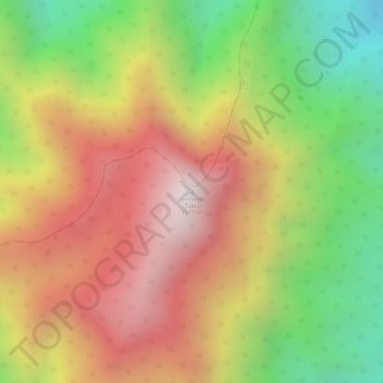 Topografische Karte Gunung Tapis, Höhe, Relief