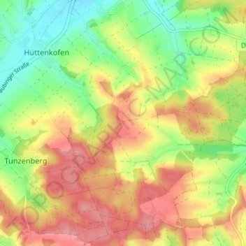 Topografische Karte Wunder, Höhe, Relief