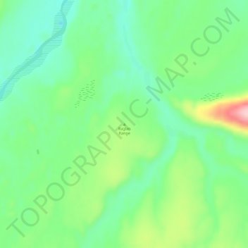 Topografische Karte Raglan Range, Höhe, Relief