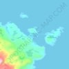 Topografische Karte Bugøynes - Buođggák - Pykeijä, Höhe, Relief