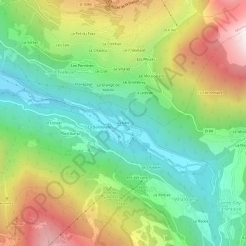 Topografische Karte Viclaire, Höhe, Relief